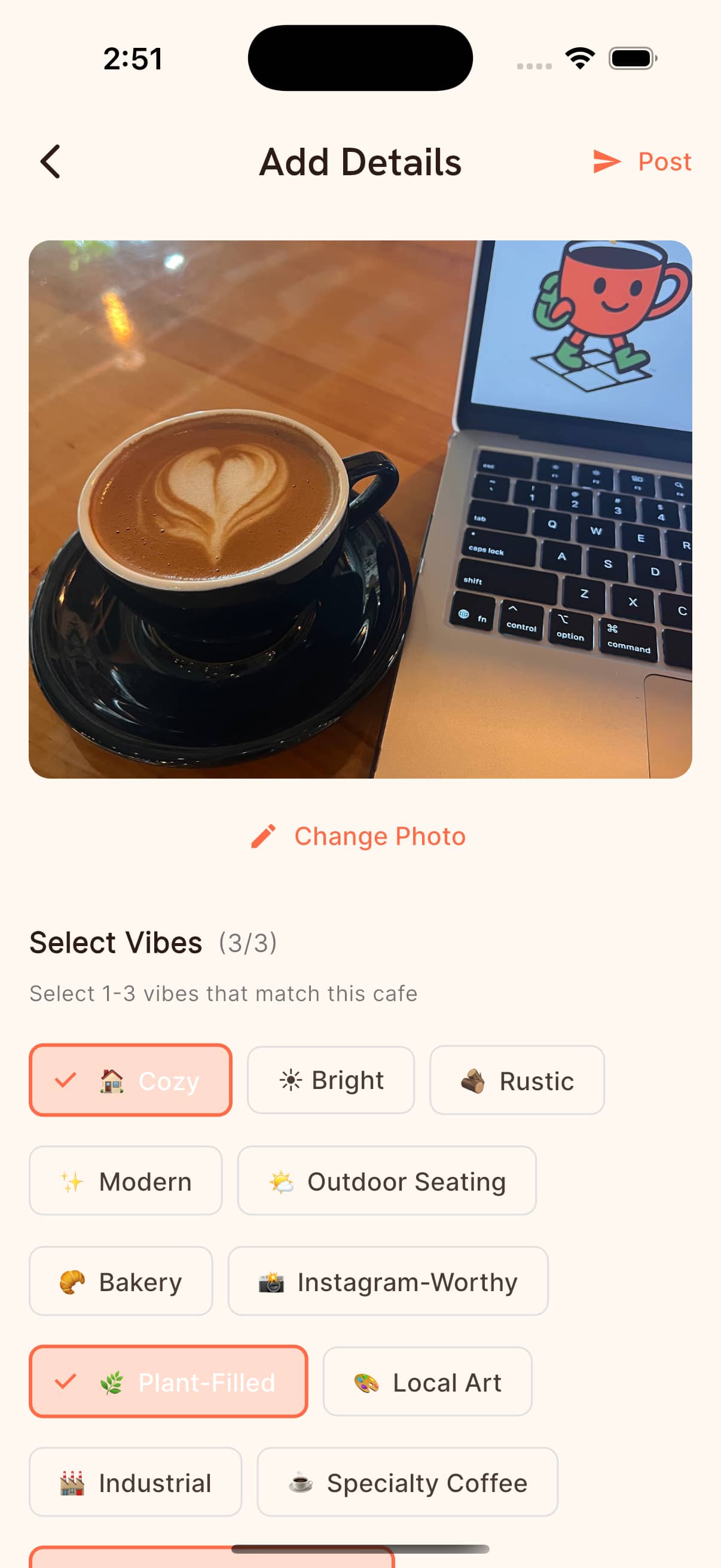 Lattegram coffee photo sharing